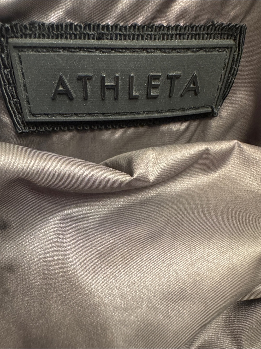 Athleta Foldover Top Crossbody Black Nylon Gym Bag Unisex Adjustable Strap - Picture 8 of 9